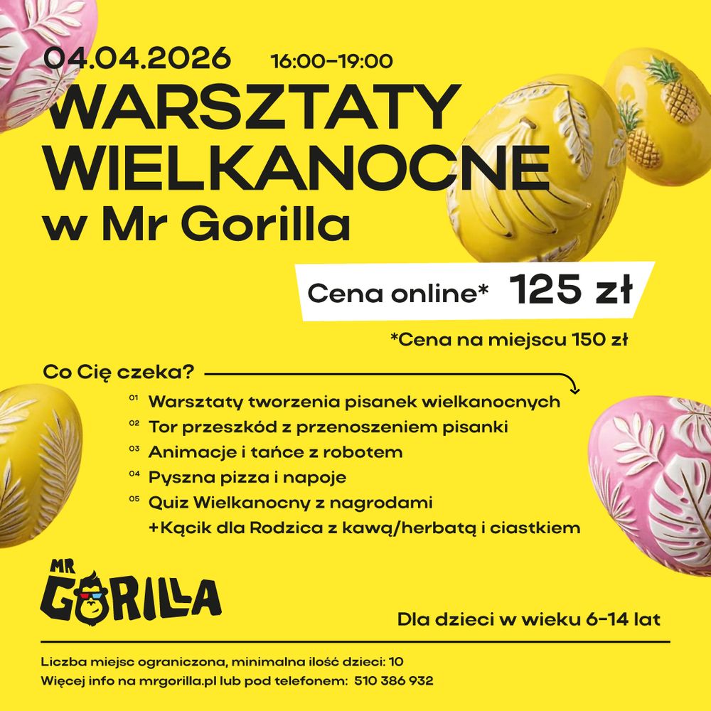 Warsztaty Wielkanocne w Mr Gorilla