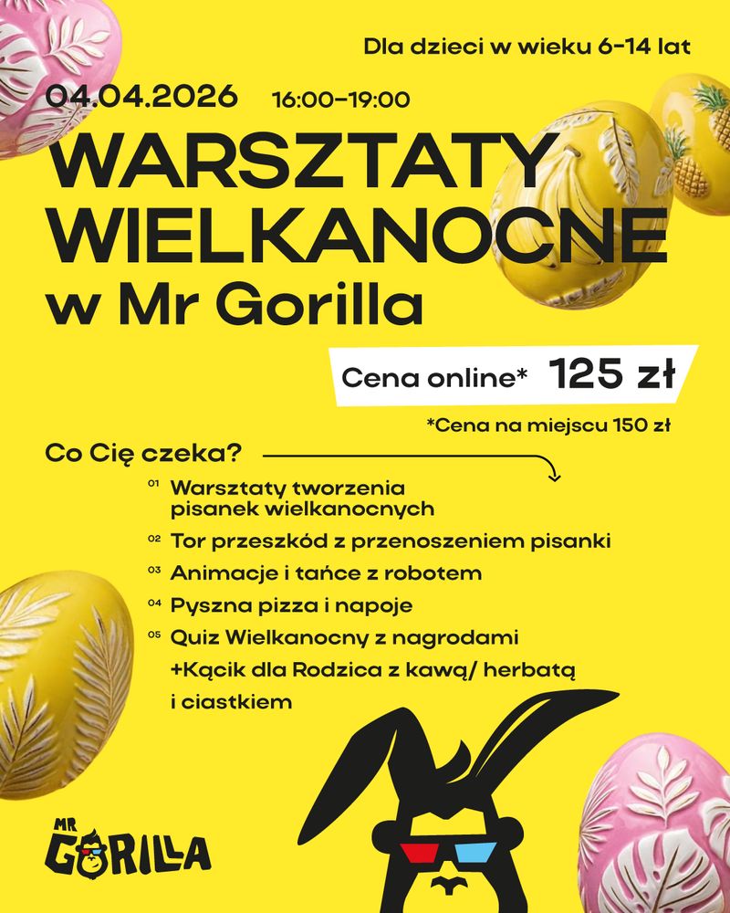 Warsztaty Wielkanocne w Mr Gorilla